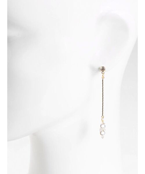 RESEXXY（リゼクシー）の「ギャザリングストーンピアス（ピアス（両耳用）・レディース・シルバー/ゴールド・FREE）」の8枚目の写真