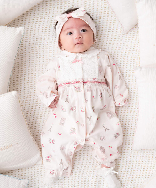 fillot de bebe reduction(フィヨデュベベルダクティオン)の「パリマルシェリボンヘアーバンド(ヘアバンド・キッズ・ピンク系その他/パープル系その他・FREE)」の3枚目の写真