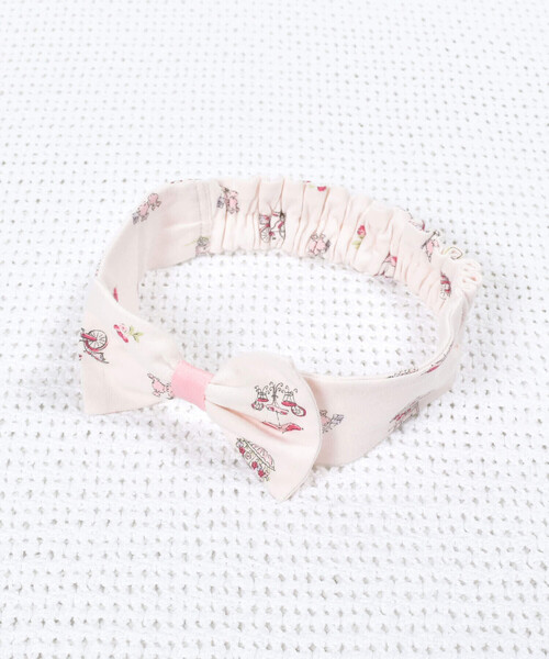 fillot de bebe reduction(フィヨデュベベルダクティオン)の「パリマルシェリボンヘアーバンド(ヘアバンド・キッズ・ピンク系その他/パープル系その他・FREE)」の6枚目の写真