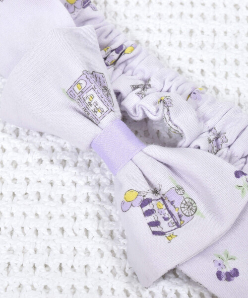 fillot de bebe reduction(フィヨデュベベルダクティオン)の「パリマルシェリボンヘアーバンド(ヘアバンド・キッズ・ピンク系その他/パープル系その他・FREE)」の12枚目の写真