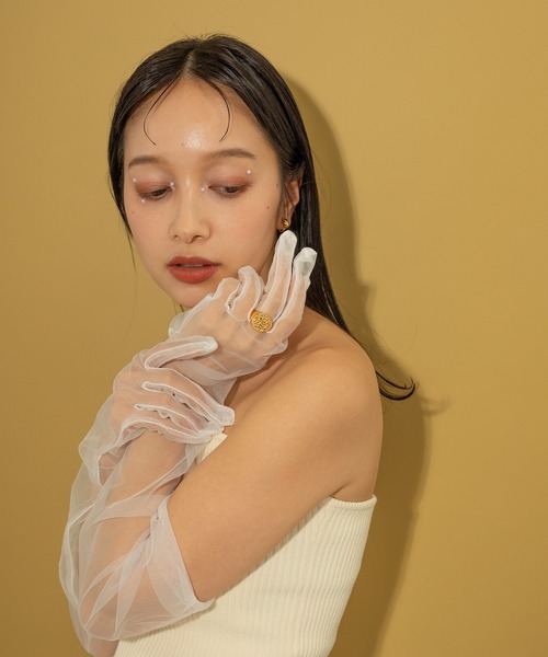voov(ブーブ)の「【金属アレルギー対応】サージカル ヴィンテージ風 シグネットリング(リング・レディース・ゴールド・11号)」の9枚目の写真