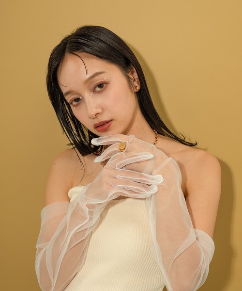 voov(ブーブ)の「【金属アレルギー対応】サージカル ヴィンテージ風 シグネットリング(リング・レディース・ゴールド・11号)」の10枚目の写真