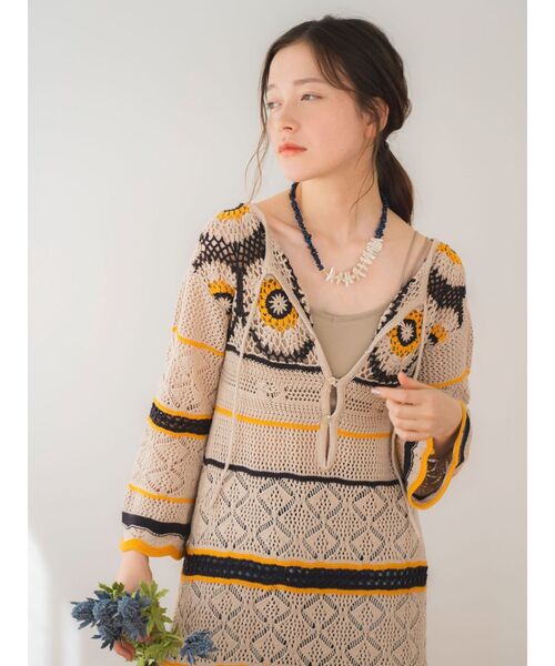 Ungrid（アングリッド）の「淡水パールアシメデザインネックレス（ネックレス・レディース・ブルー/レッド・FREE）」の6枚目の写真