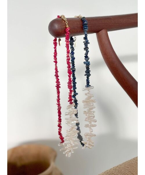 Ungrid（アングリッド）の「淡水パールアシメデザインネックレス（ネックレス・レディース・ブルー/レッド・FREE）」の19枚目の写真