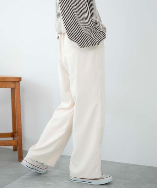 WEGO（ウィゴー）の「WEGO/カラーイージーパンツ（スラックス・レディース・サックスブルー/アイボリー/ダークグレー/ブラック・MEDIUM/SMALL）」の19枚目の写真