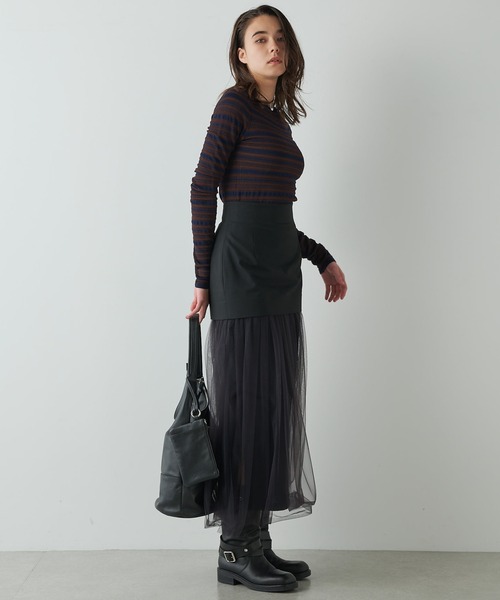 Whim Gazette（ウィムガゼット）の「ランダムボーダープルオーバー（T