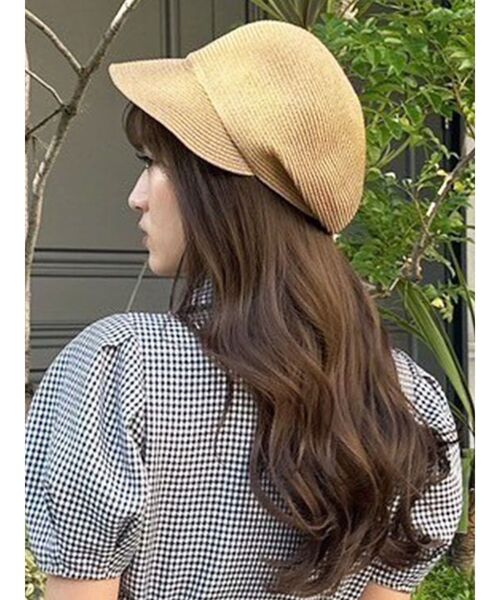 RESEXXY（リゼクシー）の「バックデザインキャスケット（キャスケット・レディース・アイボリー/ブラック/ブラウン・FREE）」の3枚目の写真