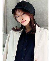 CULLNI ブラック キャスケット M ミスターカバー Mr.COVER キャスケット 日本製 ビッグシルエット