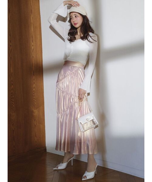 RESEXXY（リゼクシー）の「バックデザインキャスケット（キャスケット・レディース・アイボリー/ブラック/ブラウン・FREE）」の6枚目の写真