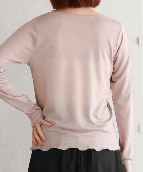 archives（アルシーヴ）の「ラメシアートップス（Tシャツ/カットソー・レディース・ミント/ピンク/グレー/ブルー・MEDIUM）」の10枚目の写真