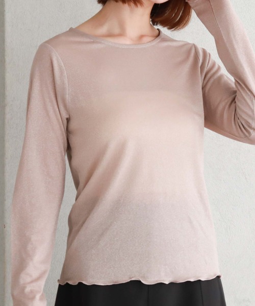 archives（アルシーヴ）の「ラメシアートップス（Tシャツ/カットソー・レディース・ミント/ピンク/グレー/ブルー・MEDIUM）」の8枚目の写真