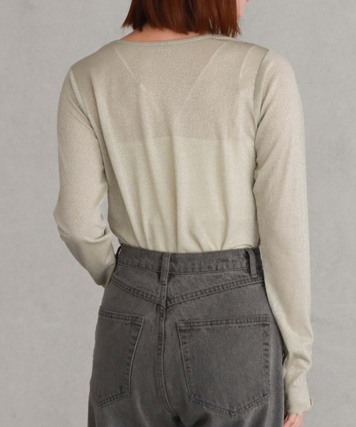 archives（アルシーヴ）の「ラメシアートップス（Tシャツ/カットソー・レディース・ミント/ピンク/グレー/ブルー・MEDIUM）」の22枚目の写真