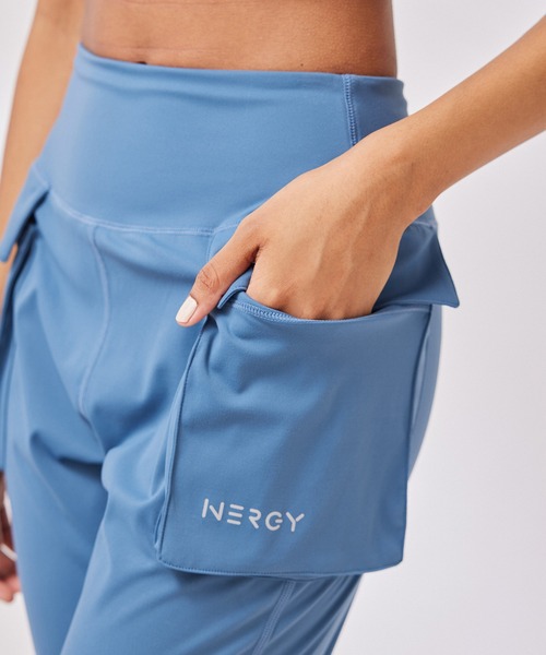 NERGY（ナージー）の「【UV＆水陸両用】CREORAカーゴポケットジョガータイツ（レギンス/スパッツ・レディース・ブラック/グレー系その他/ブルー/チャコールグレー・M/S）」の13枚目の写真