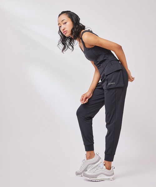 NERGY（ナージー）の「【UV＆水陸両用】CREORAカーゴポケットジョガータイツ（レギンス/スパッツ・レディース・ブラック/グレー系その他/ブルー/チャコールグレー・M/S）」の16枚目の写真