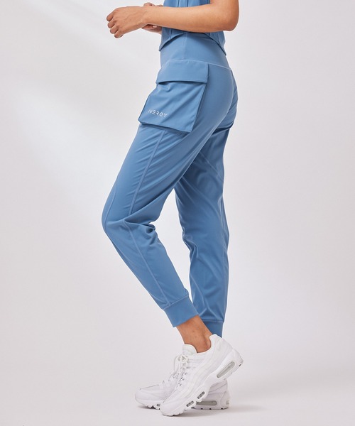 NERGY（ナージー）の「【UV＆水陸両用】CREORAカーゴポケットジョガータイツ（レギンス/スパッツ・レディース・ブラック/グレー系その他/ブルー/チャコールグレー・M/S）」の7枚目の写真