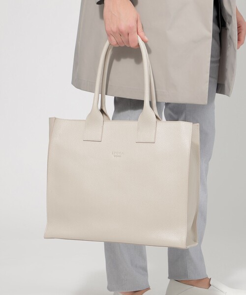 【セール】＊Safari5月号掲載＊ボックスレザートート（トートバッグ）｜EPOCA UOMO（エポカウォモ）