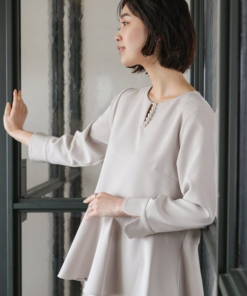 【セール】とろみパールブラウス（シャツ/ブラウス）｜Bou Jeloud（ブージュルード） pattayablatt.com