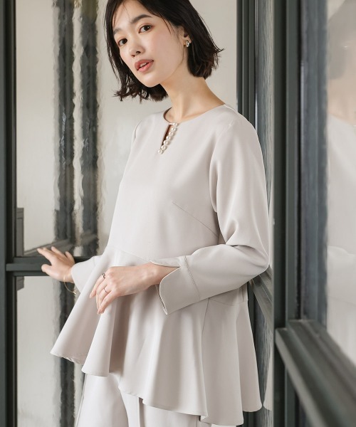 【セール】とろみパールブラウス（シャツ/ブラウス）｜Bou Jeloud（ブージュルード） pattayablatt.com