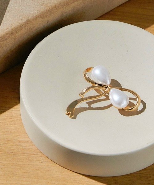 KOBE LETTUCE（コウベレタス）の「パールモチーフブローチ（ブローチ/コサージュ・レディース・B/C/A/D/E/F・FREE）」の3枚目の写真