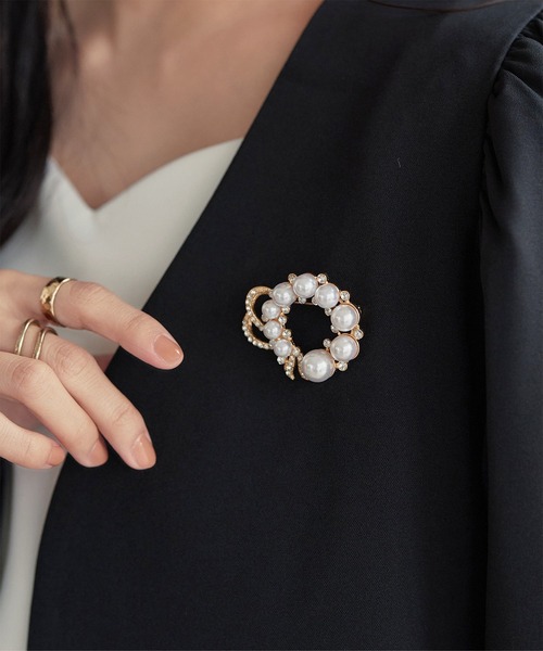 パールモチーフブローチ（ブローチ/コサージュ）｜KOBE LETTUCE