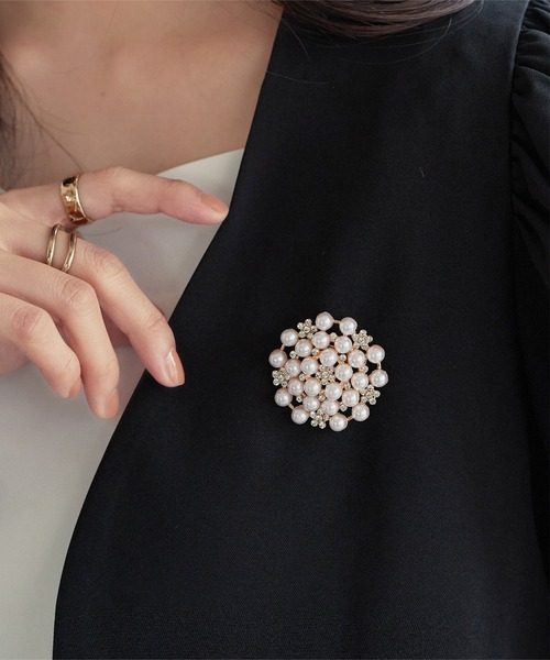 パールモチーフブローチ（ブローチ/コサージュ）｜KOBE LETTUCE