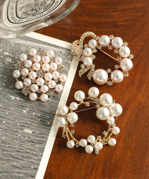 KOBE LETTUCE（コウベレタス）の「パールモチーフブローチ（ブローチ/コサージュ・レディース・B/C/A/D/E/F・FREE）」の11枚目の写真