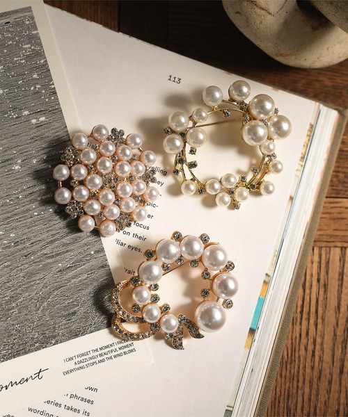 パールモチーフブローチ（ブローチ/コサージュ）｜KOBE LETTUCE