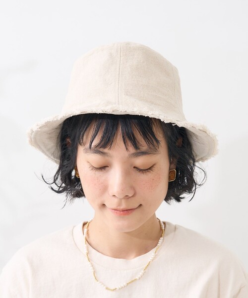 FREAK'S STORE(フリークスストア)の「フリンジ チューリップハット/バケットハット(ハット・レディース・ブラック/ナチュラル/その他7・ONE SIZE)」の3枚目の写真