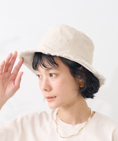 FREAK'S STORE(フリークスストア)の「フリンジ チューリップハット/バケットハット(ハット・レディース・ブラック/ナチュラル/その他7・ONE SIZE)」の8枚目の写真