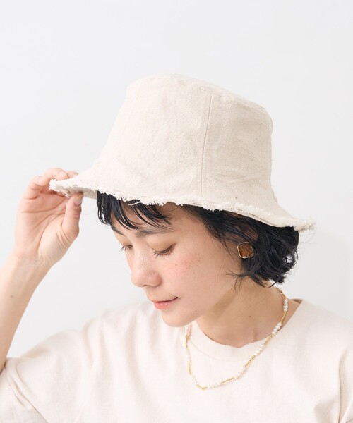 FREAK'S STORE(フリークスストア)の「フリンジ チューリップハット/バケットハット(ハット・レディース・ブラック/ナチュラル/その他7・ONE SIZE)」の9枚目の写真