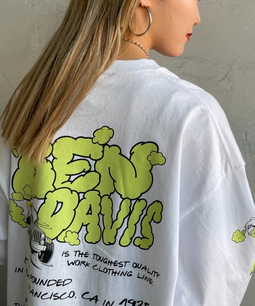 BEN DAVIS（ベンデイビス）の「【WEB限定】[BEN DAVIS/ベンデイビス] SMOKE&SCRIPT バックプリント ロング ...