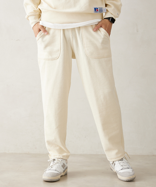 Russell Athletic(ラッセルアスレティック)の「【RUSSELL ATHLETIC / ラッセル アスレティック】別注 リバーシブルスウェットパンツ(デニムパンツ・メンズ・ネイビー/ホワイト/ブラック・MEDIUM/LARGE)」の2枚目の写真