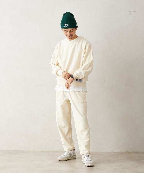 Russell Athletic(ラッセルアスレティック)の「【RUSSELL ATHLETIC / ラッセル アスレティック】別注 リバーシブルスウェットパンツ(デニムパンツ・メンズ・ネイビー/ホワイト/ブラック・MEDIUM/LARGE)」の5枚目の写真