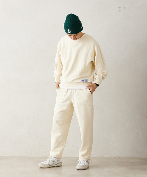 Russell Athletic(ラッセルアスレティック)の「【RUSSELL ATHLETIC / ラッセル アスレティック】別注 リバーシブルスウェットパンツ(デニムパンツ・メンズ・ネイビー/ホワイト/ブラック・MEDIUM/LARGE)」の6枚目の写真