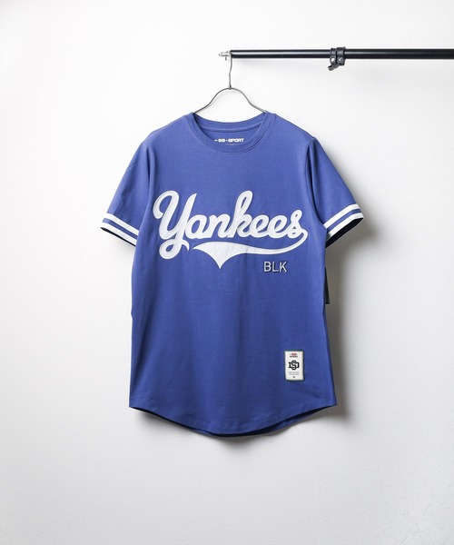 【セール】《SD SPORT / エスディー スポーツ》NY BLK YANKEES JERSEY TEE（Tシャツ/カットソー）｜B.I.D.（ビーアイディー）Tシャツ/カットソー