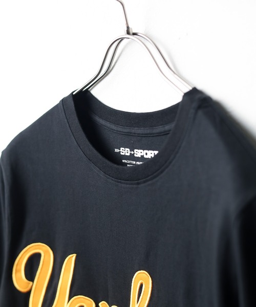 【セール】《SD SPORT / エスディー スポーツ》NY BLK YANKEES JERSEY TEE（Tシャツ/カットソー）｜B.I.D.（ビーアイディー）
