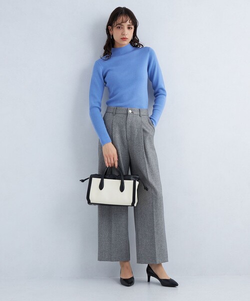 green label relaxing（グリーンレーベルリラクシング）の「トリム レクタングル 3WAY バッグ（ショルダーバッグ・レディース・ブラック/ブラウン・FREE）」の5枚目の写真