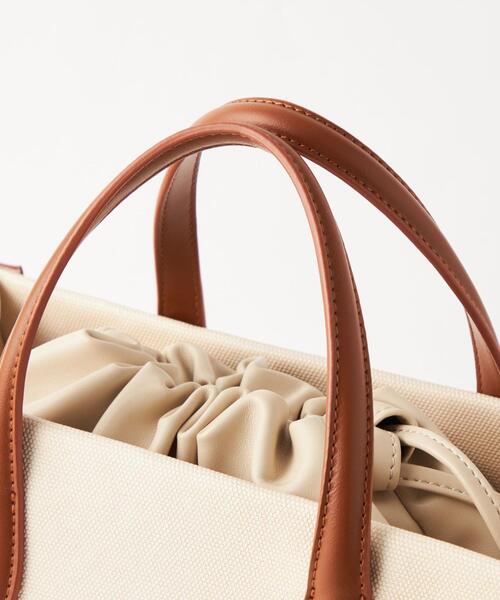 green label relaxing（グリーンレーベルリラクシング）の「トリム レクタングル 3WAY バッグ（ショルダーバッグ・レディース・ブラック/ブラウン・FREE）」の22枚目の写真