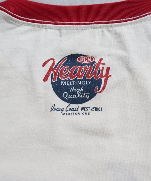 ADPOSION(アドポーション)の「【POWER TO THE PEOPLE】ヴィンテージ風 ゴーストサガラ刺繍 リンガーTシャツ(Tシャツ/カットソー・レディース・ホワイト系1/ホワイト系2/ホワイト系3・MEDIUM/LARGE/X-LARGE)」の7枚目の写真