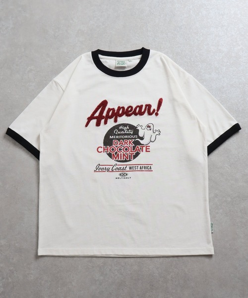 ADPOSION(アドポーション)の「【POWER TO THE PEOPLE】ヴィンテージ風 ゴーストサガラ刺繍 リンガーTシャツ(Tシャツ/カットソー・レディース・ホワイト系1/ホワイト系2/ホワイト系3・MEDIUM/LARGE/X-LARGE)」の14枚目の写真
