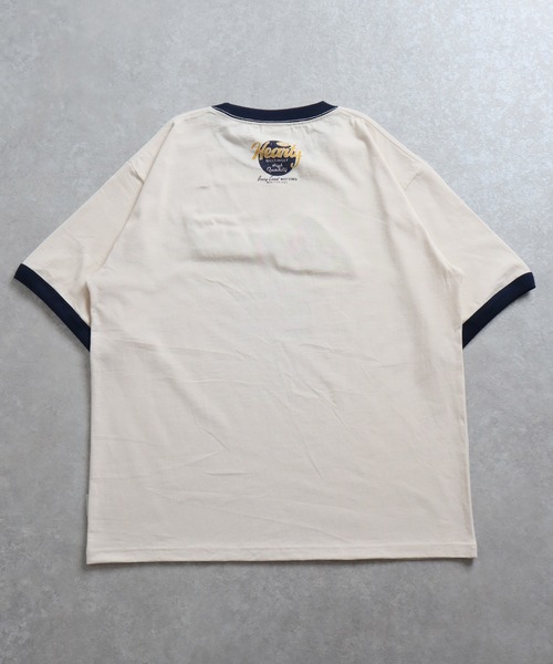 ADPOSION(アドポーション)の「【POWER TO THE PEOPLE】ヴィンテージ風 ゴーストサガラ刺繍 リンガーTシャツ(Tシャツ/カットソー・レディース・ホワイト系1/ホワイト系2/ホワイト系3・MEDIUM/LARGE/X-LARGE)」の9枚目の写真