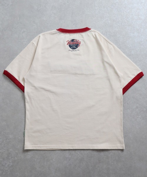 ADPOSION(アドポーション)の「【POWER TO THE PEOPLE】ヴィンテージ風 ゴーストサガラ刺繍 リンガーTシャツ(Tシャツ/カットソー・レディース・ホワイト系1/ホワイト系2/ホワイト系3・MEDIUM/LARGE/X-LARGE)」の11枚目の写真