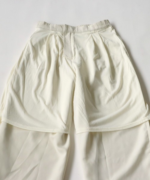 antiqua(アンティカ)の「ワイド タック入り テーパードパンツ(その他パンツ・レディース・ネイビー/グリーン/ピンクベージュ/ブラック/アイボリー・LT/MT/L/M)」の8枚目の写真