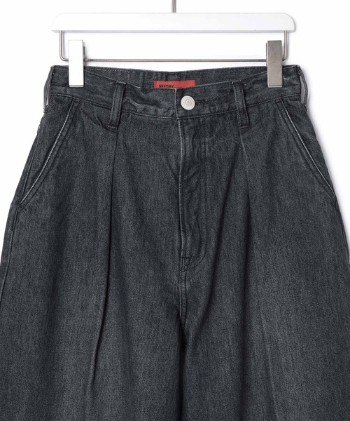 NEEDBY heritage（ニードバイヘリテージ）の「【NEEDBY for ADAM ET ROPE'】別注WIDE DENIM（デニムパンツ・レディース・ブラック/ブルー・24/25/26）」の11枚目の写真