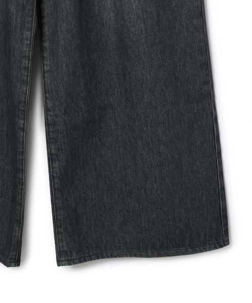 NEEDBY heritage（ニードバイヘリテージ）の「【NEEDBY for ADAM ET ROPE'】別注WIDE DENIM（デニムパンツ・レディース・ブラック/ブルー・24/25/26）」の14枚目の写真