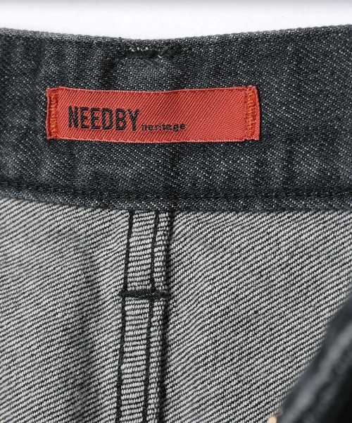 NEEDBY heritage（ニードバイヘリテージ）の「【NEEDBY for ADAM ET ROPE'】別注WIDE DENIM（デニムパンツ・レディース・ブラック/ブルー・24/25/26）」の17枚目の写真