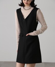 FREE'S MART | ジップ使いミニジャンスカ(ワンピース)