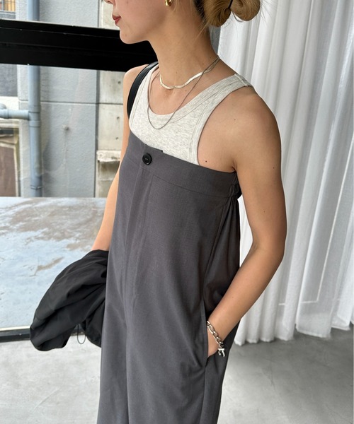 feepur（フェピュール）の「2wayベアサロペット（サロペット/オーバーオール・レディース・グレー/ブラック・SMALL/MEDIUM）」の14枚目の写真