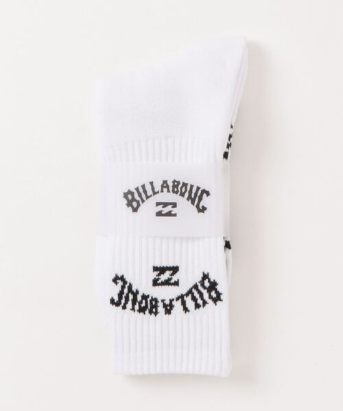 BILLABONG(ビラボン)の「BILLABONG メンズ ARCH SOCKS ソックス 【2024年春夏モデル】/ビラボン靴下(ソックス/靴下・メンズ・ホワイト/ブラック・FREE)」の1枚目の写真