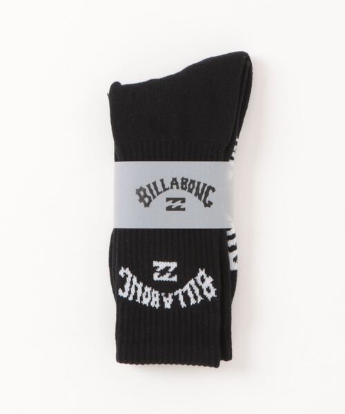 BILLABONG(ビラボン)の「BILLABONG メンズ ARCH SOCKS ソックス 【2024年春夏モデル】/ビラボン靴下(ソックス/靴下・メンズ・ホワイト/ブラック・FREE)」の2枚目の写真